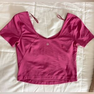 Lululemon Women's Pink Short Sleeve Top